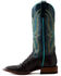 Image #3 - Macie Bean Women's Bite In Shining Armor Caiman Print Leather Western Boot - Broad Square Toe , Blue, hi-res