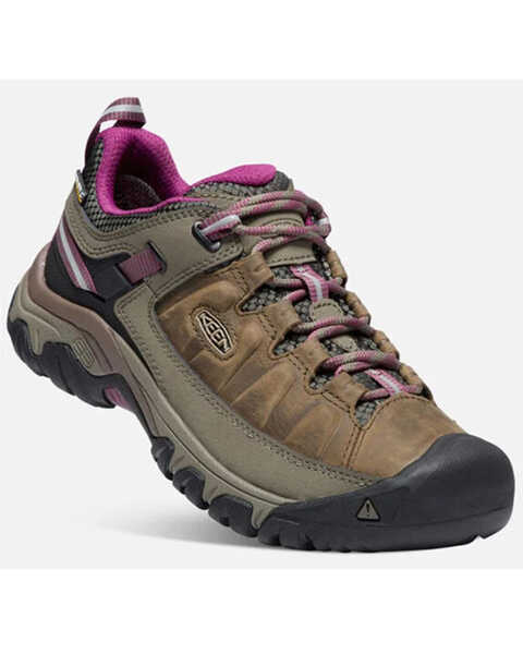 Image #1 - Keen Women's Targhee III Waterproof Hiking Shoes - Soft Toe, Brown, hi-res