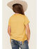 Image #4 - Shyanne Girls' Take A Walk Short Sleeve Graphic Tee, Mustard, hi-res