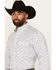 Image #2 - George Strait by Wrangler Men's Floral Striped Long Sleeve Button-Down Stretch Western Shirt - Big, White, hi-res