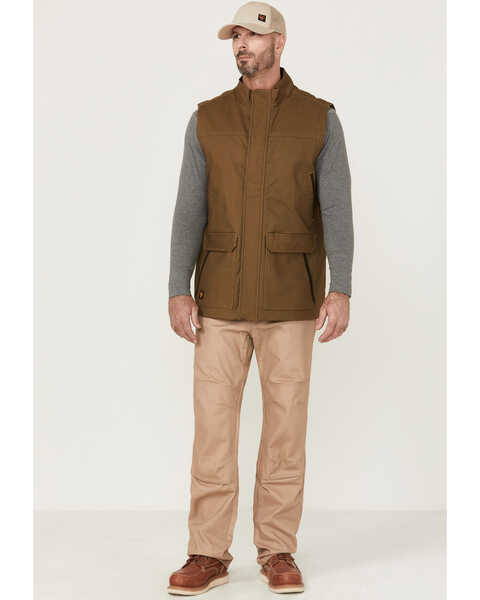 Image #2 - Hawx Men's Olive Tejon Insulated Stretch Work Vest , Olive, hi-res