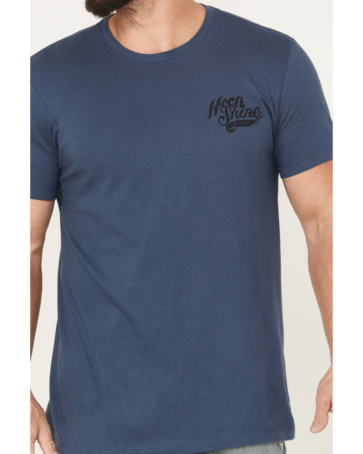 Image #4 - Moonshine Spirit&reg; Men's Heart Guitar Short Sleeve Graphic T-Shirt, Navy, hi-res