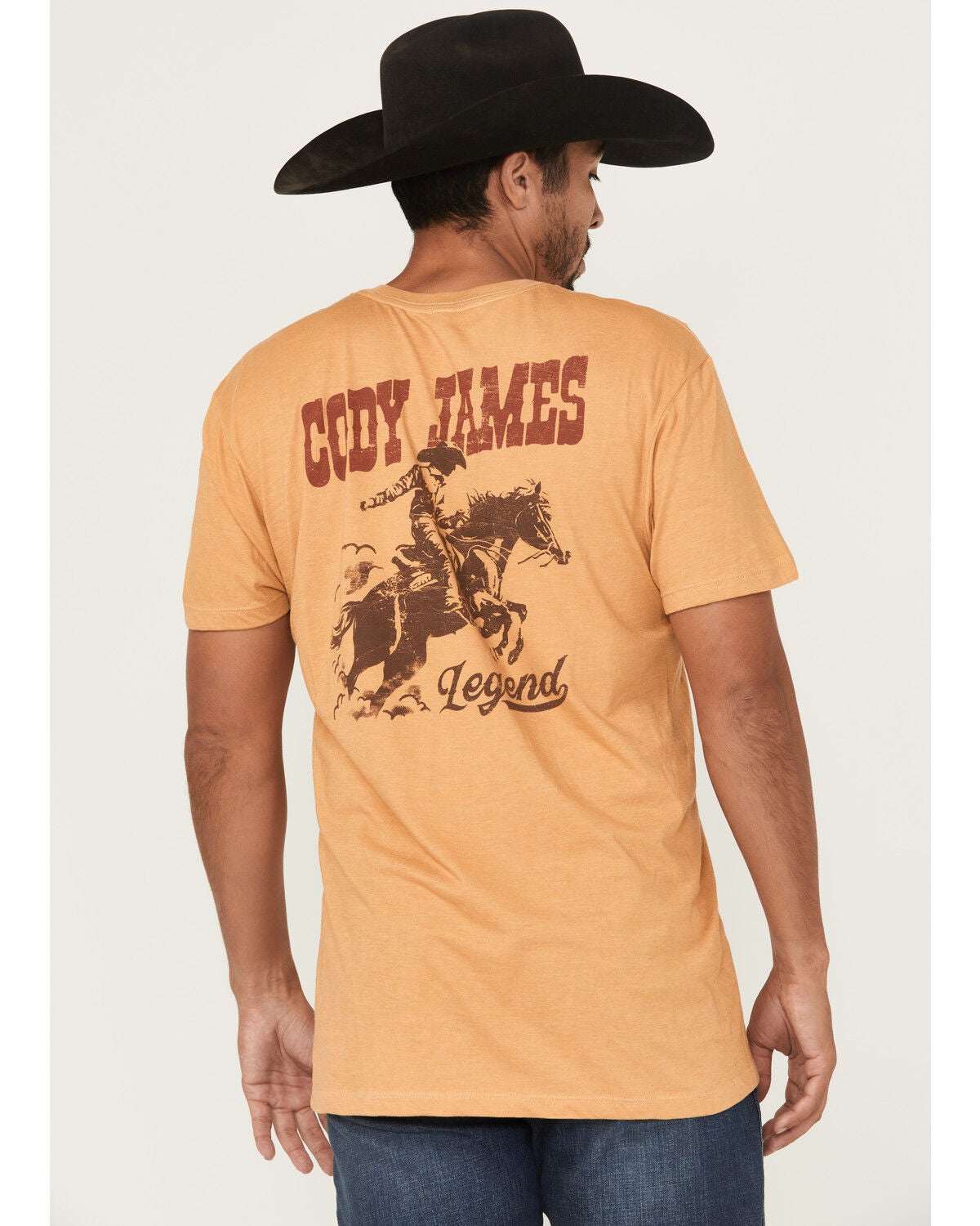 Image #1 - Cody James Men's The West Cowboy Short Sleeve Graphic T-Shirt, Tan, hi-res