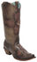 Image #1 - Corral Women's Rose Laser-Cut Western Boots - Snip Toe, Sand, hi-res