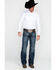 Gibson Men's Solid Long Sleeve Snap Western Shirt - Tall, White, hi-res