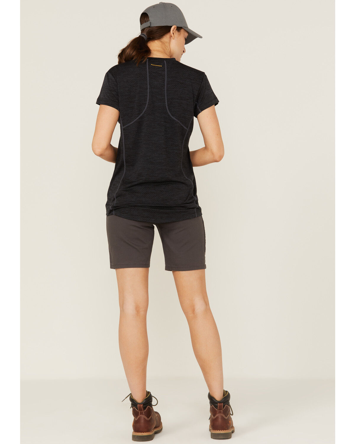 Image #3 - Ariat Women's Rebar Gray DuraStretch Made Tough Work Shorts, Grey, hi-res