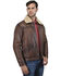 Image #1 - Wrangler Men's Vintage Sherpa Lined Leather Jacket, Tan, hi-res