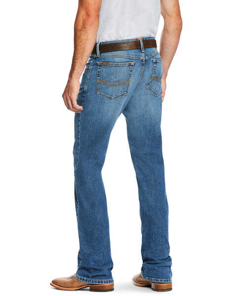 Image #1 - Ariat Men's M2 Brandon Legacy Relaxed Stackable Bootcut Jeans - Big , Blue, hi-res