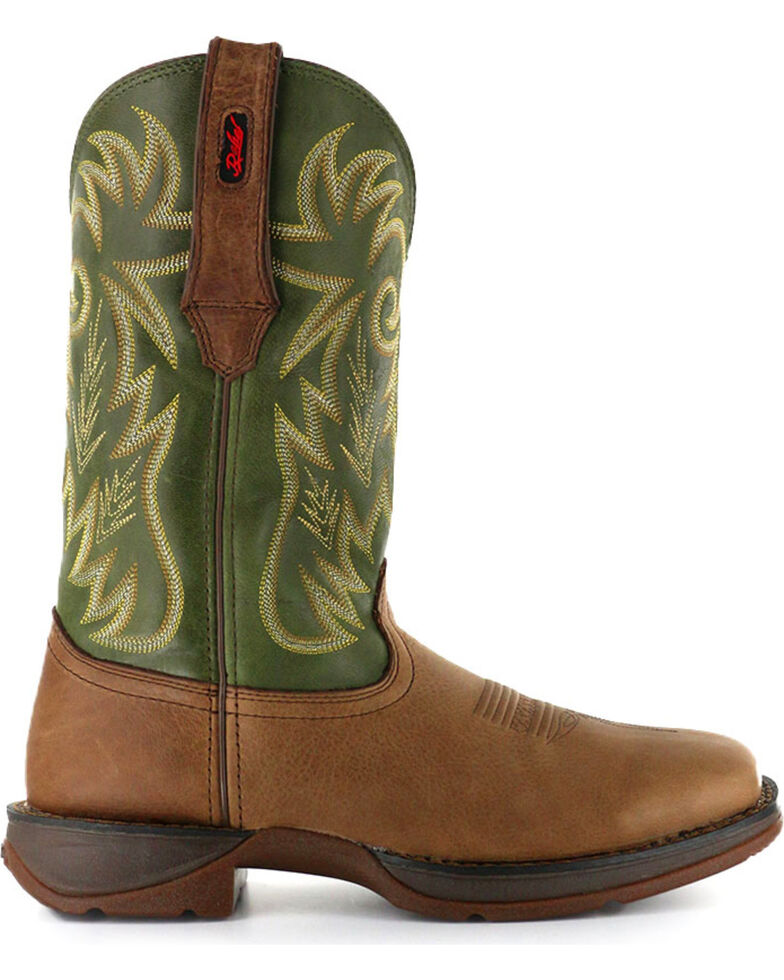 Durango Rebel Men's Pull-On Western Boots - Square Toe , Brown, hi-res