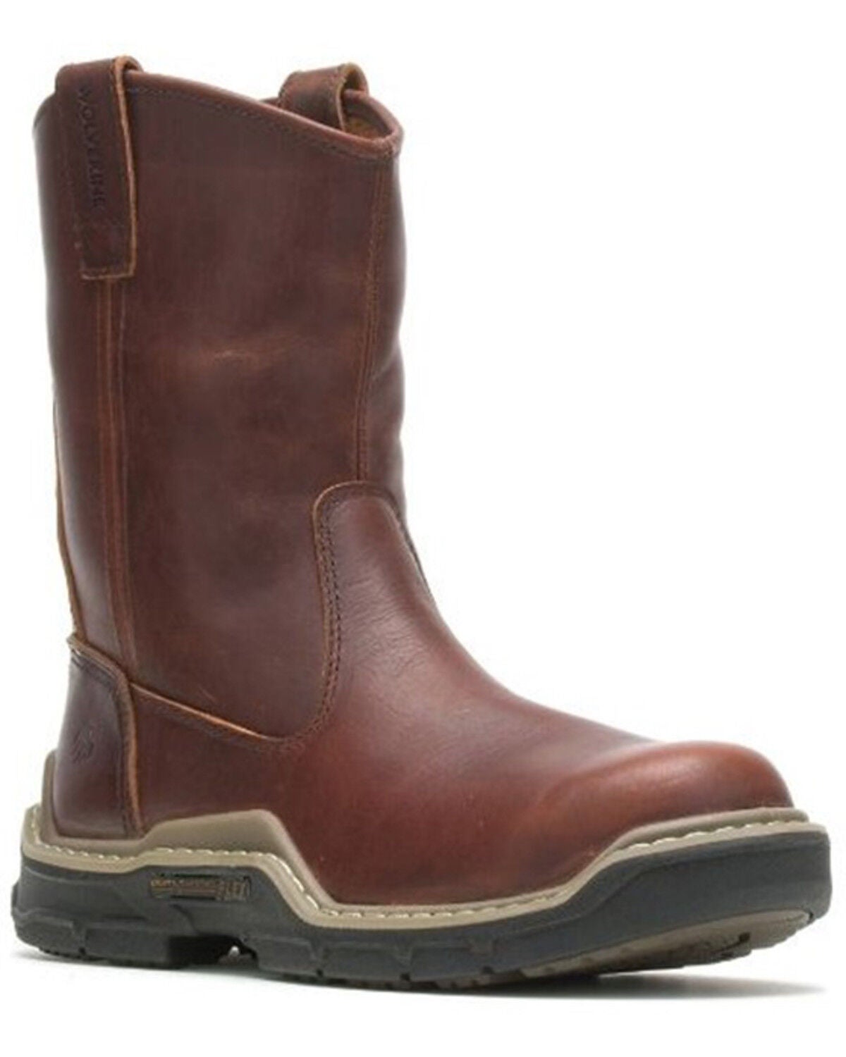 Men's Wolverine Raider Durashock Carbonmax Wellington - Composite Toe, Brown, hi-res