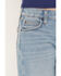 Image #2 - Wrangler Girls' Light Wash Carla Wide Leg Stretch Denim Jeans, Light Wash, hi-res