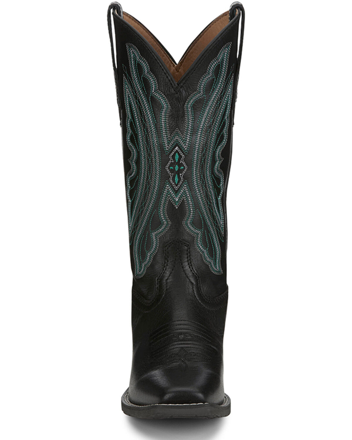 Image #4 - Justin Women's Rein Western Boots - Square Toe, Black, hi-res