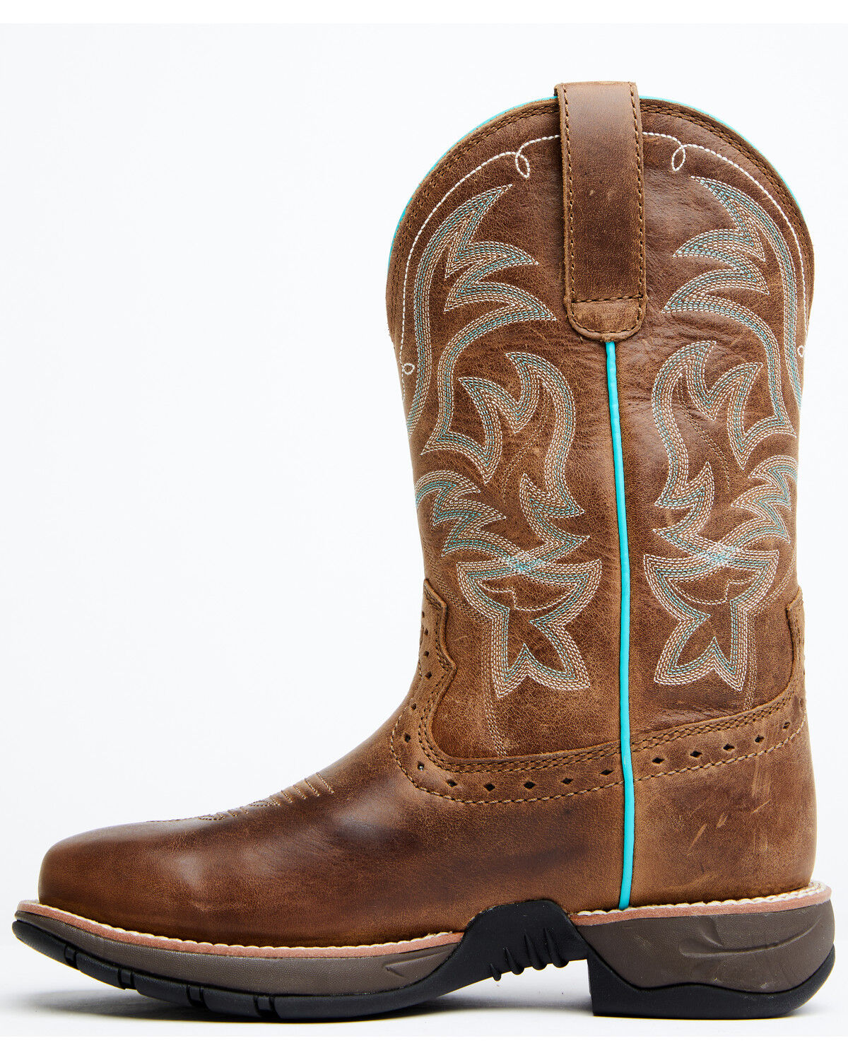 Image #3 - Shyanne Women's Xero Gravity Waterproof Lite Western Performance Boots - Broad Square Toe, Brown, hi-res