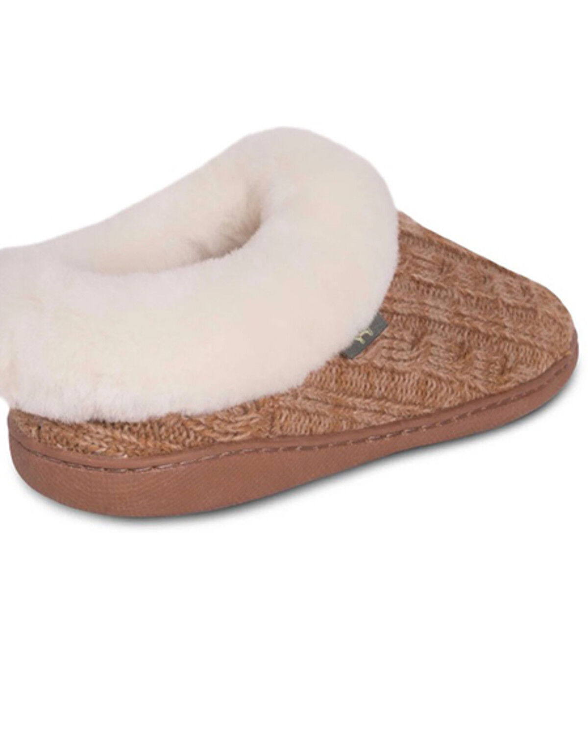Image #4 - Cloud Nine Women's Crochet Clog Slippers, Chestnut, hi-res