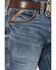 Image #2 - Ariat Men's Boot Barn Exclusive M7 Livermore Coltrane Medium Wash Slim Straight Stretch Denim Jeans, Medium Wash, hi-res