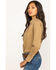 Image #4 - Wrangler Women's Solid Long Sleeve Snap Western Shirt, Tan, hi-res