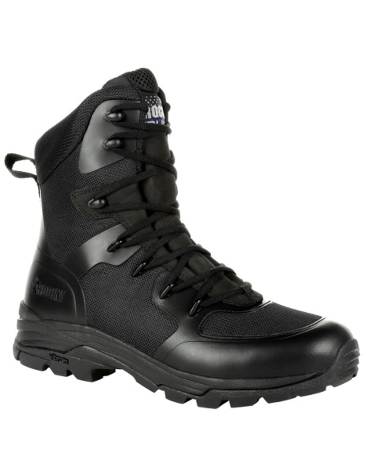 Image #1 - Rocky Men's Code Blue Service Boots - Soft Toe, Black, hi-res