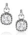 Image #1 - Montana Silversmiths Women's Silver Western Delight Crystal Earrings, Silver, hi-res