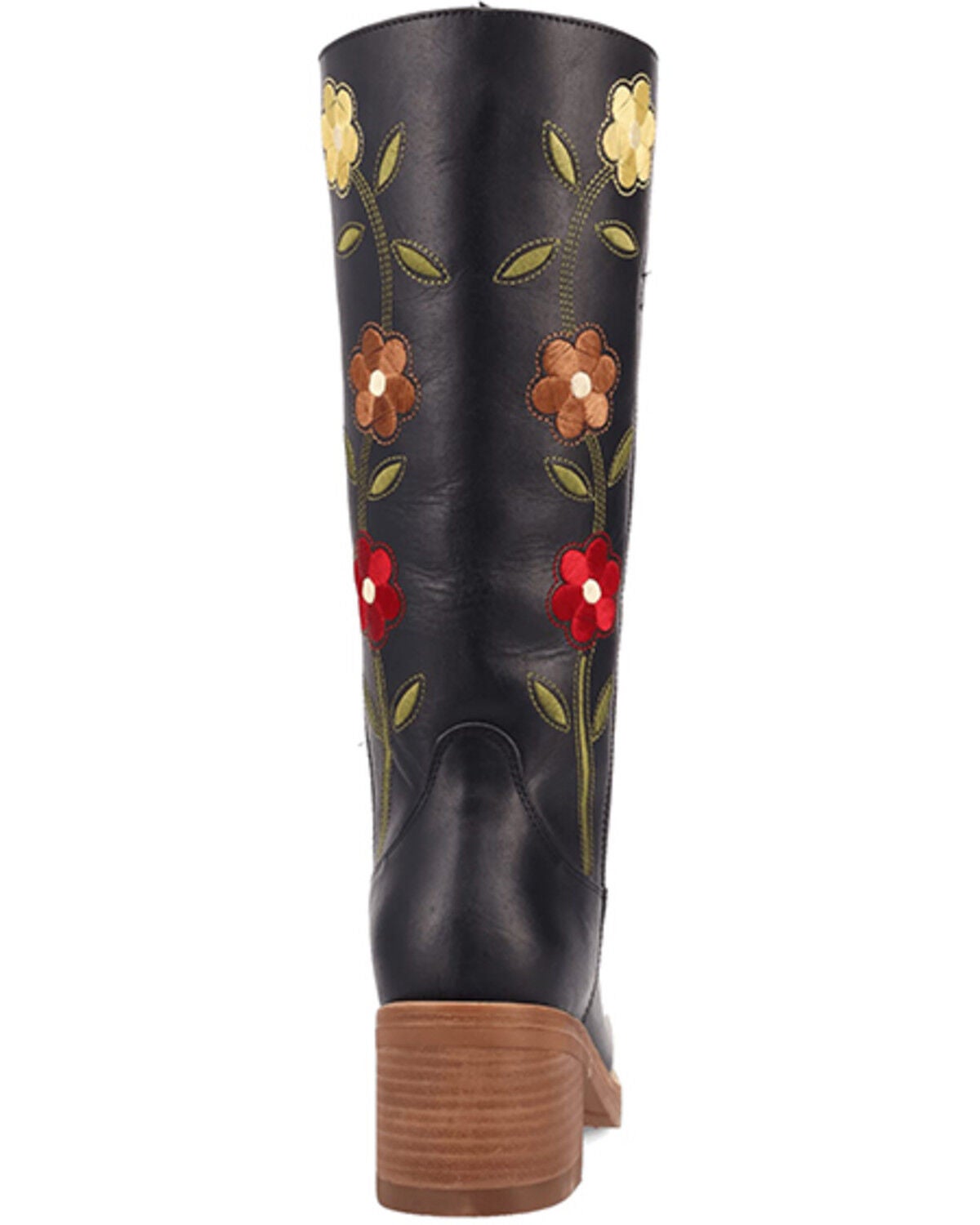Image #7 - Dingo Women's Floral Bloom Fashion Boots - Round Toe, Black, hi-res