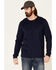Image #1 - North River Men's Moleskin Crew Long Sleeve T-Shirt, Blue, hi-res