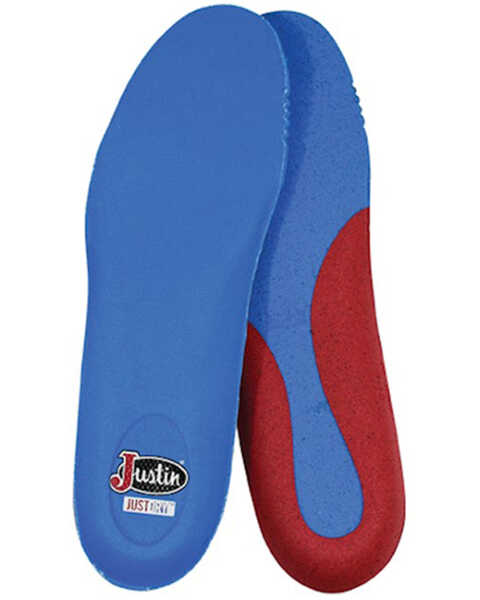 Justin XL Performance JustDry Insoles - Round Toe, Blue, hi-res