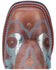 Laredo Women's Aquarius Sequin Western Boots - Broad Square Toe, Brown/blue, hi-res
