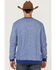Image #4 - RANK 45® Men's Drover 1/4 Snap Front French Terry Long Sleeve Shirt, Blue, hi-res