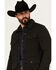 Image #2 - Moonshine Spirit Men's Chain Link Snap Western Jacket, Black, hi-res