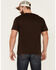 Moonshine Spirit Men's Graphic Short Sleeve Serenade Brown T-Shirt , Dark Brown, hi-res