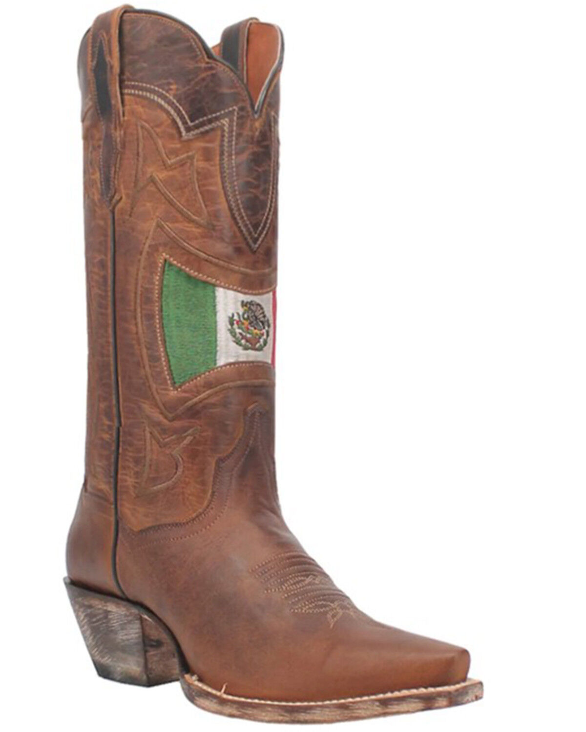 Image #1 - Dan Post Women's Corazon Western Boots - Snip Toe, Brown, hi-res
