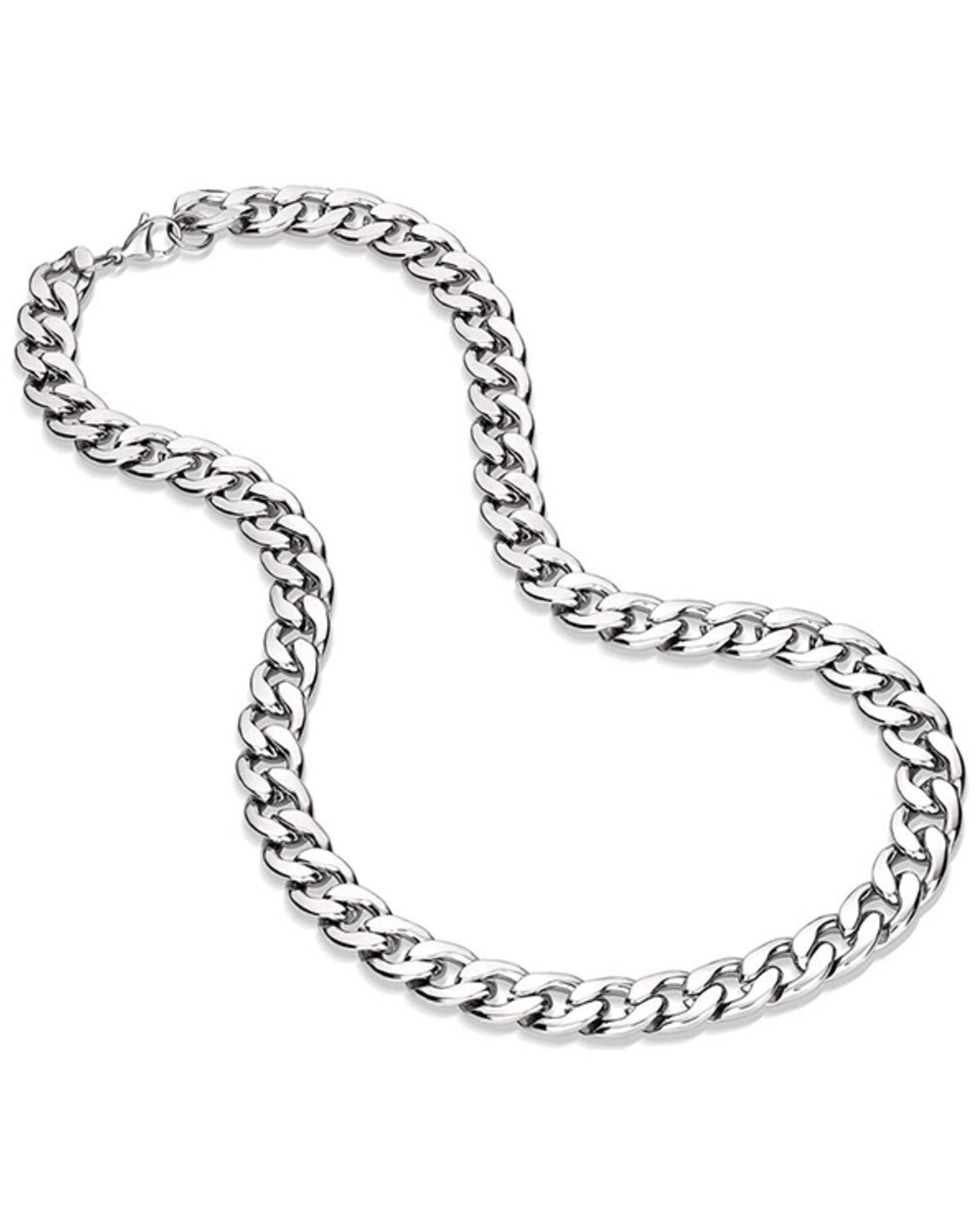 Montana Silversmiths Men's Chain Link Necklace, Silver, hi-res