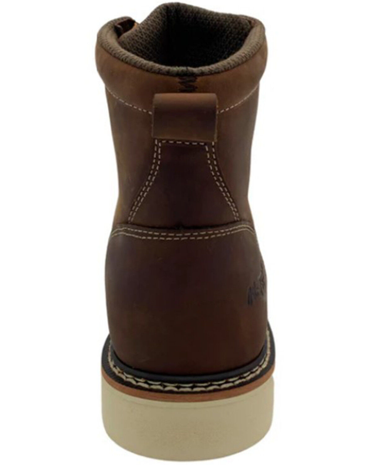 Image #5 - AdTec Men's 6" Meadow Work Boots - Composite Toe, Brown, hi-res