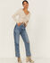 Image #4 - Lush Women's Sand Long Sleeve Cinch Front Knit Top, Sand, hi-res