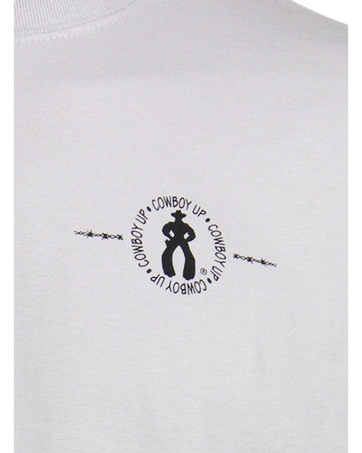 Image #7 - Cowboy Up Men's Cowboy Up or Shut Up Short Sleeve Graphic T-Shirt, Grey, hi-res