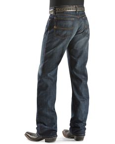 Ariat Men's M4 Roadhouse Low Rise Relaxed Fit Jeans , Dark Stone, hi-res