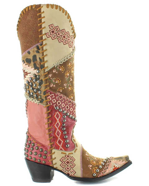 Image #2 - Old Gringo Women's Blow Out Western Boots - Snip Toe, Multi, hi-res