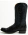 Image #3 - El Dorado Men's Nile Exotic Crocodile Western Boots - Square Toe, Black, hi-res