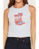 Image #3 - Girl Dangerous Women's Giddy Up Graphic Tank, Blue, hi-res