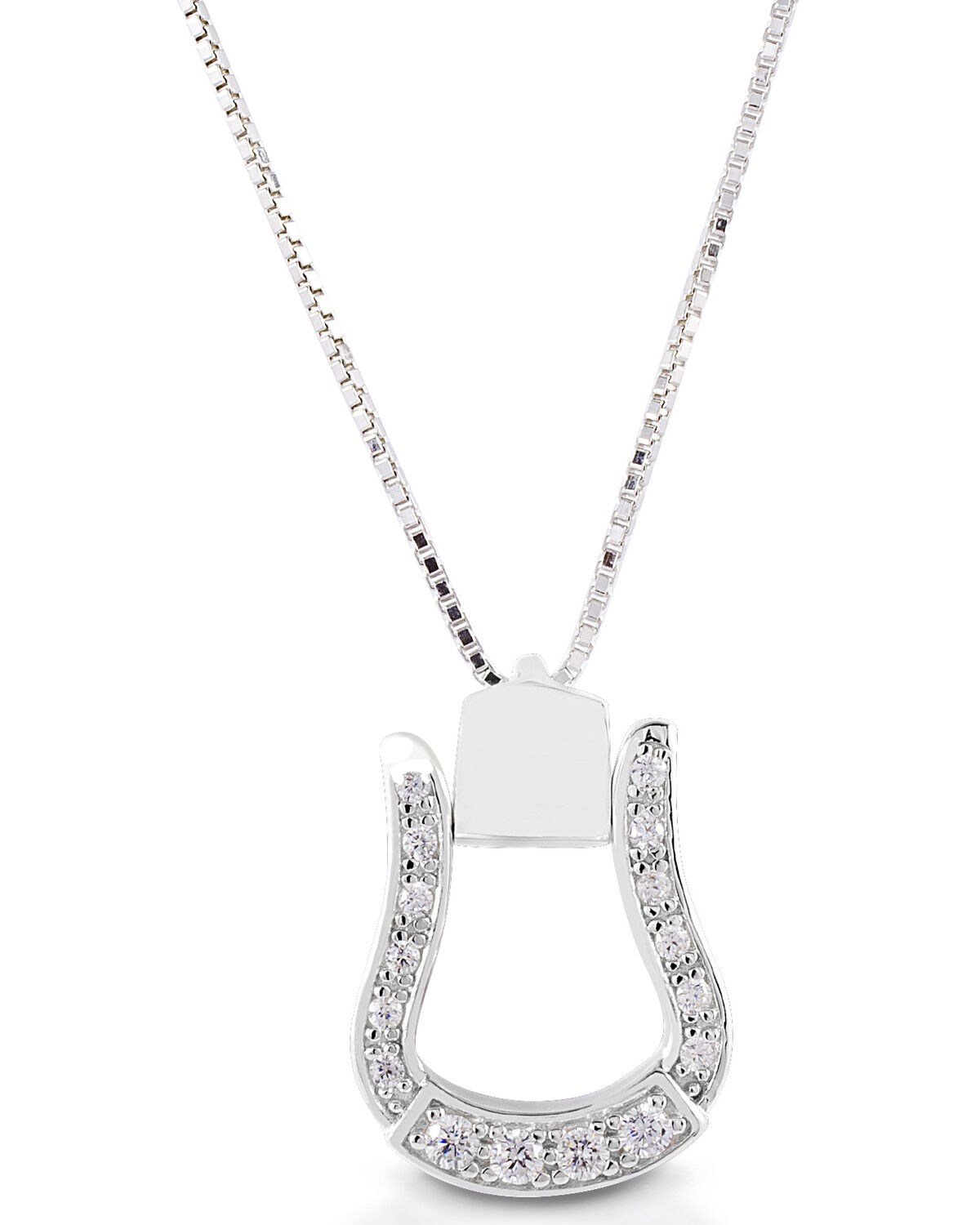 Image #1 - Kelly Herd Women's Western Oxbow Necklace, Silver, hi-res