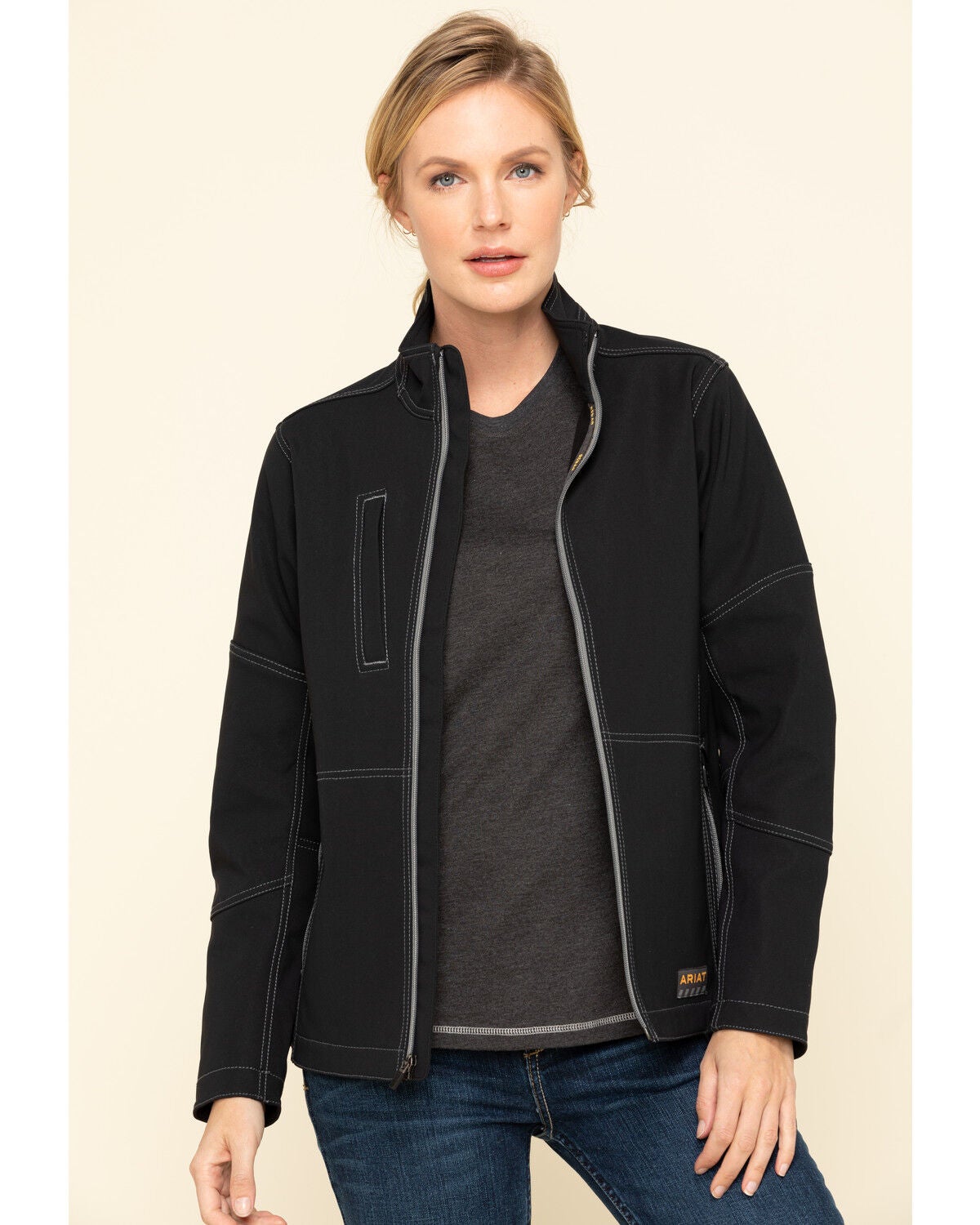 ariat rebar canvas softshell jacket