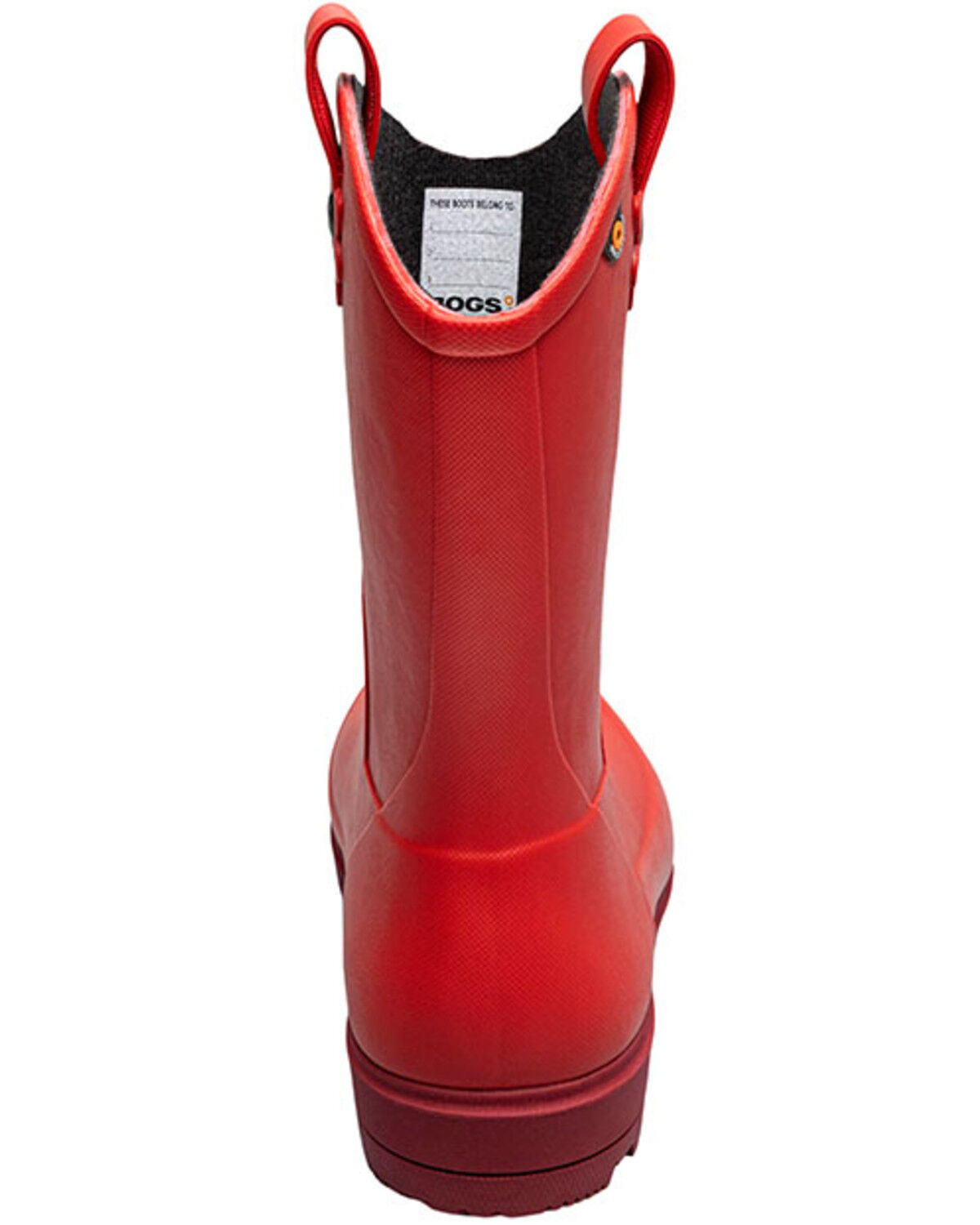 Image #5 - Bogs Girls' Lil' Jolene Rain Boots, Red, hi-res