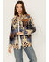 Image #1 - Tasha Polizzi Women's The Mountain Shirt Southwestern Print Faux Fur Collar Jacket, Blue, hi-res