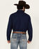 Image #4 - Wrangler Retro Men's Printed Long Sleeve Snap Western Shirt, Navy, hi-res