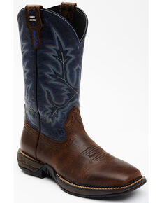 Cody James Men's Punchy Western Boots - Wide Square Toe, Blue, hi-res