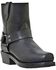 Image #1 - Dingo Rev Up Zipper Motorcycle Boots - Square Toe, Black, hi-res