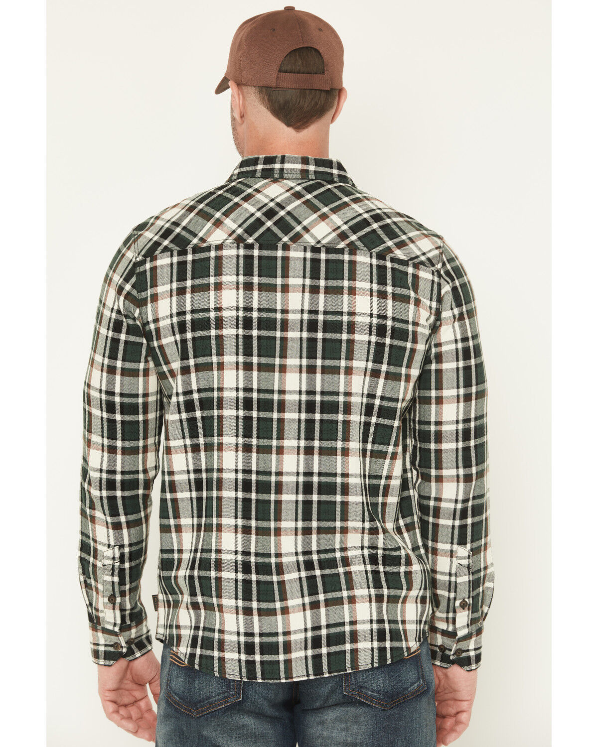 Image #4 - Brothers and Sons Men's Sawmill Plaid Print Long Sleeve Button-Down Flannel Shirt, Green, hi-res