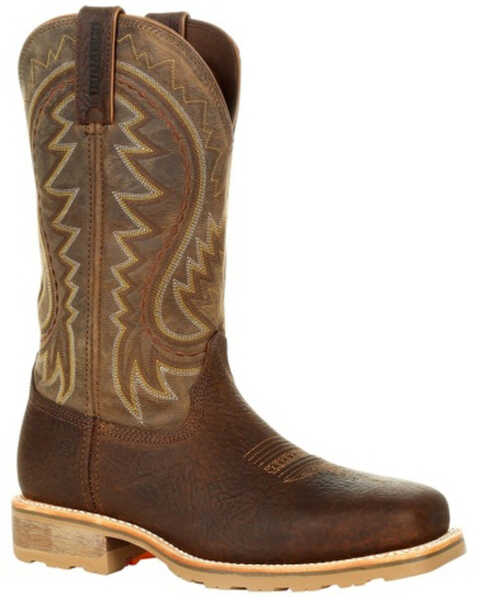 Durango Men's Maverick Pro Western Work Boots - Steel Toe, Brown, hi-res