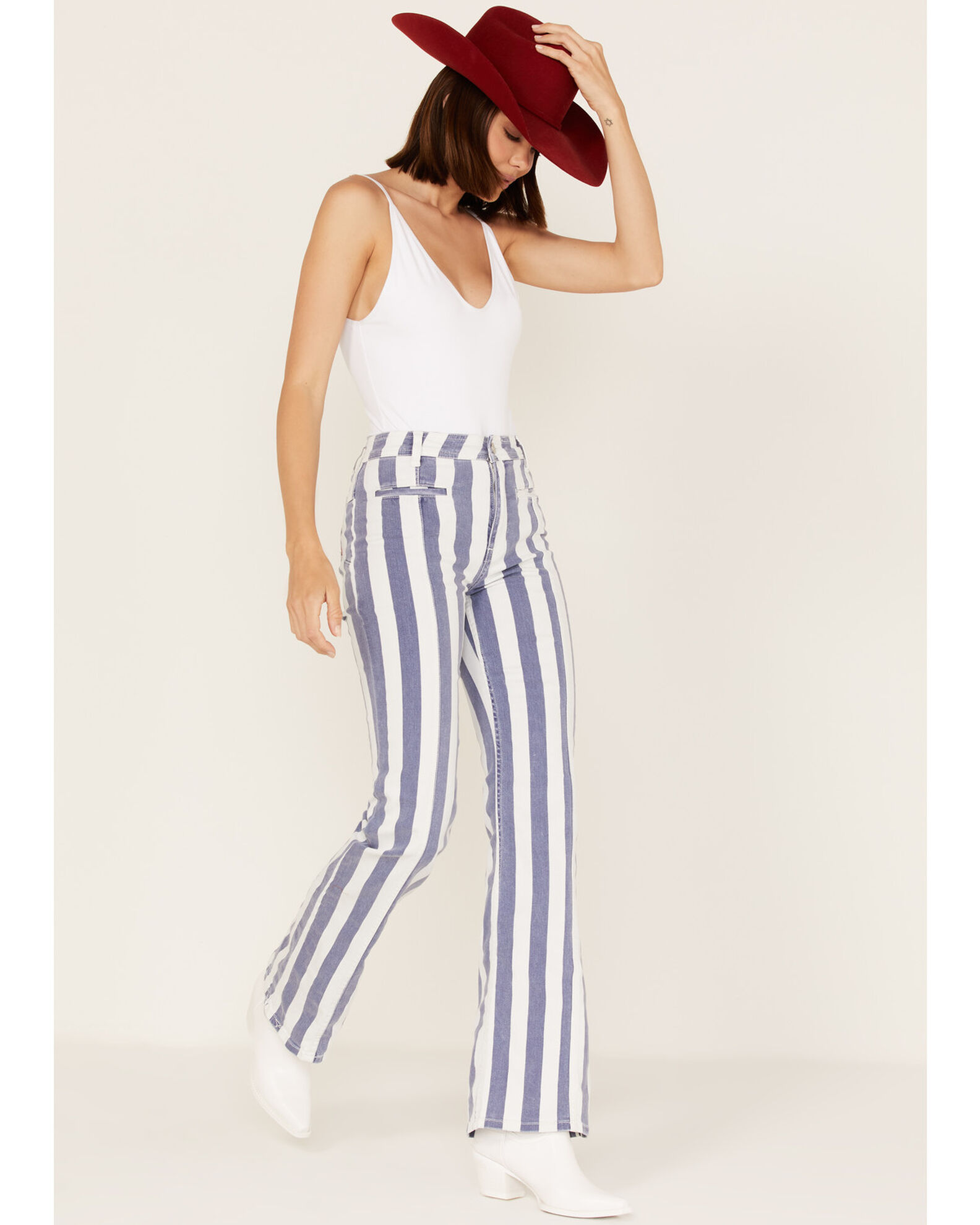 Free people striped jeans sale