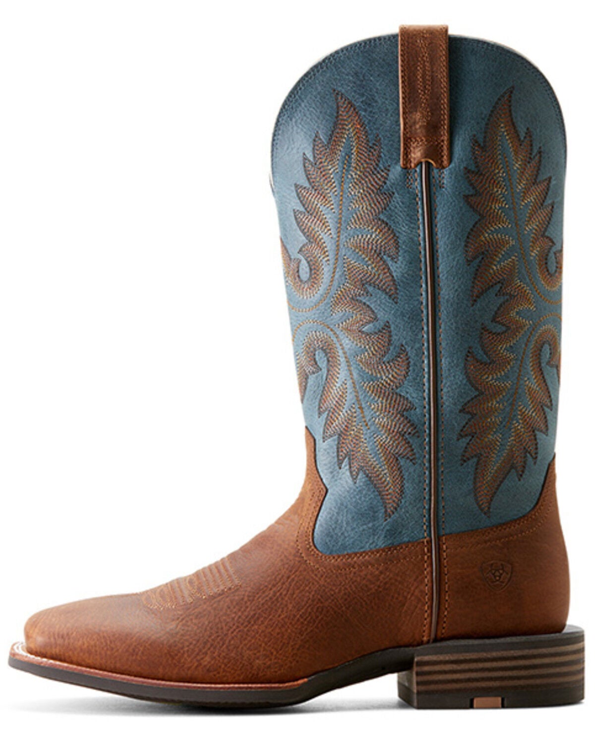 Image #2 - Ariat Men's Hudson Performance Western Boots - Broad Square Toe, Brown, hi-res