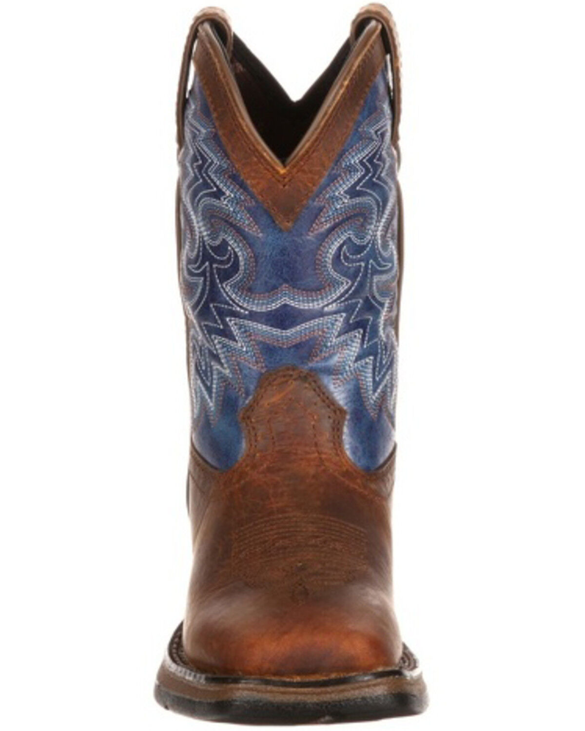 Image #4 - Durango Boys' Western Boots - Broad Square Toe, Brown, hi-res